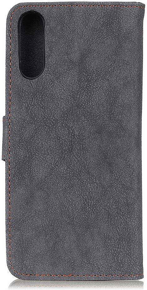 Sony Xperia 1 II Book Case Hoesje Portemonnee Retro Splitleer Zwart afbeelding 4