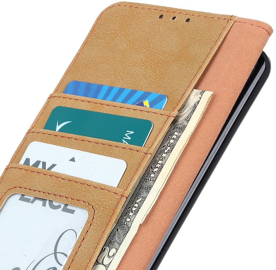Sony Xperia 1 II Book Case Hoesje Portemonnee Retro Splitleer Geel afbeelding 10
