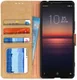 Sony Xperia 1 II Book Case Hoesje Portemonnee Retro Splitleer Geel afbeelding 1