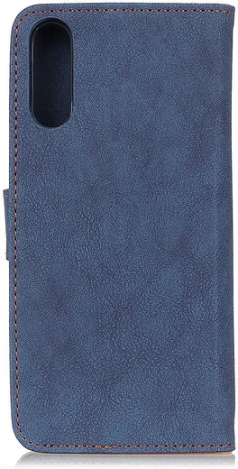 Sony Xperia 1 II Book Case Hoesje Portemonnee Retro Splitleer Blauw afbeelding 3