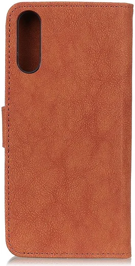Sony Xperia 1 II Book Case Hoesje Portemonnee Retro Splitleer Oranje afbeelding 3