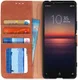 Sony Xperia 1 II Book Case Hoesje Portemonnee Retro Splitleer Oranje afbeelding 1