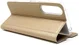 Sony Xperia 1 II Hoesje Vintage Bookcase met Kaarthouder Goud afbeelding 5
