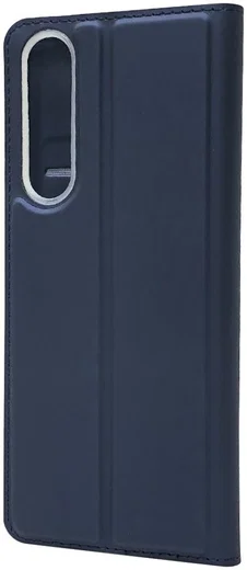 Sony Xperia 1 II Hoesje Vintage Bookcase met Kaarthouder Blauw afbeelding 4