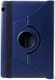 Huawei MediaPad T5 Litchi Skin Hoes met Roterende Stand Donker Blauw afbeelding 1