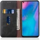 Huawei P30 Pro Crazy Horse Kunstlederen Portemonnee Hoesje Zwart afbeelding 3