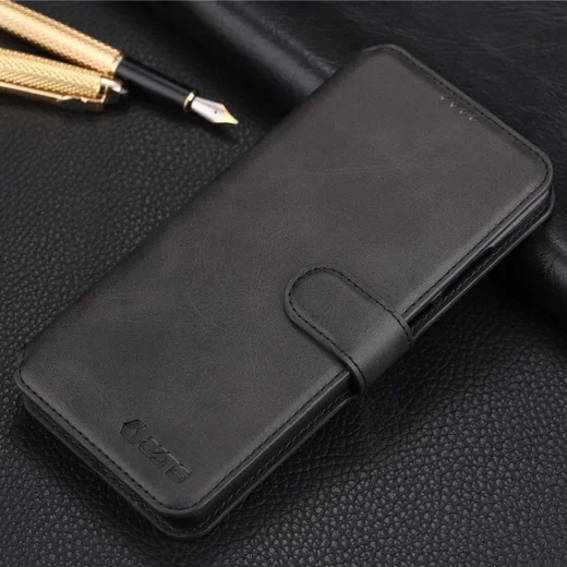 AZNS Huawei P30 Pro Portemonnee Stand Hoesje Zwart afbeelding 1