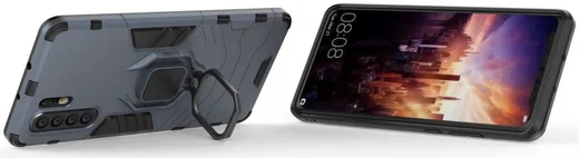 Huawei P30 Pro Hybride Hoesje Met Kickstand Blauw afbeelding 4