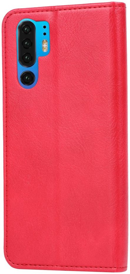 Huawei P30 Pro Portemonnee Stand Hoesje met Kaartsleuf Rood afbeelding 4