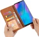 Huawei P30 Pro Portemonnee Stand Hoesje met Kaartsleuf Bruin afbeelding 7