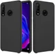 Huawei P30 Lite Siliconen Back Cover Hoesje Zwart afbeelding 1