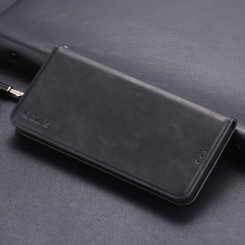 AZNS Retro Huawei P30 Pro Portemonnee Stand Hoesje Zwart afbeelding 3