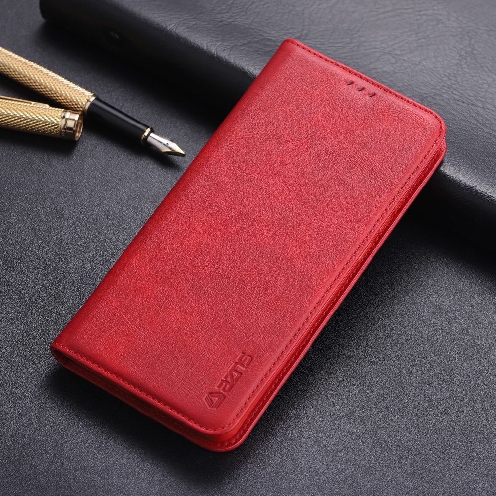 AZNS Retro Huawei P30 Pro Portemonnee Stand Hoesje Rood afbeelding 1