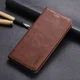 AZNS Retro Huawei P30 Pro Portemonnee Stand Hoesje Coffee afbeelding 1