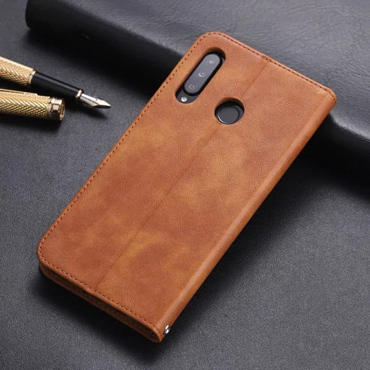 Huawei P30 Lite Crazy Horse Portemonnee Stand Hoesje Bruin afbeelding 8