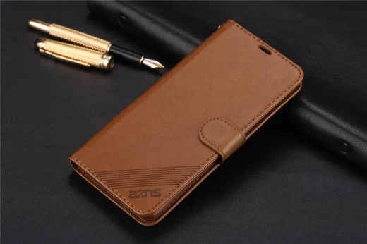 AZNS Huawei P30 Pro Wallet Stand Hoesje Bruin afbeelding 2