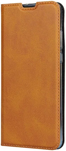 Huawei P30 Lite Kunstlederen Portemonnee Hoesje met Polsband Bruin afbeelding 3