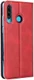 Huawei P30 Lite Kunstlederen Portemonnee Hoesje met Polsband Rood afbeelding 4
