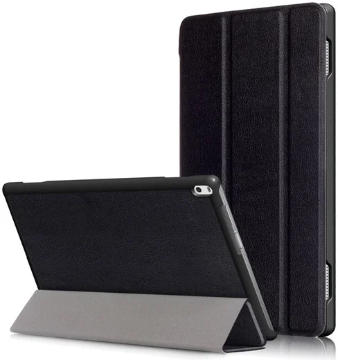 Lenovo Tab 4 10 Plus Tri-Fold Flip Case Zwart afbeelding 1