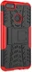Motorola Moto E6 Play Hoesje Shockproof Hybride Kickstand Rood afbeelding 3