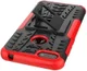 Motorola Moto E6 Play Hoesje Shockproof Hybride Kickstand Rood afbeelding 4