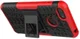 Motorola Moto E6 Play Hoesje Shockproof Hybride Kickstand Rood afbeelding 5