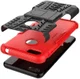 Motorola Moto E6 Play Hoesje Shockproof Hybride Kickstand Rood afbeelding 6
