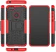 Motorola Moto E6 Play Hoesje Shockproof Hybride Kickstand Rood afbeelding 7