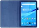 Lenovo Tab M8 Litchi Skin Two-Fold Book Case Hoes Donker Blauw afbeelding 1