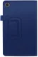 Lenovo Tab M8 Litchi Skin Two-Fold Book Case Hoes Donker Blauw afbeelding 6