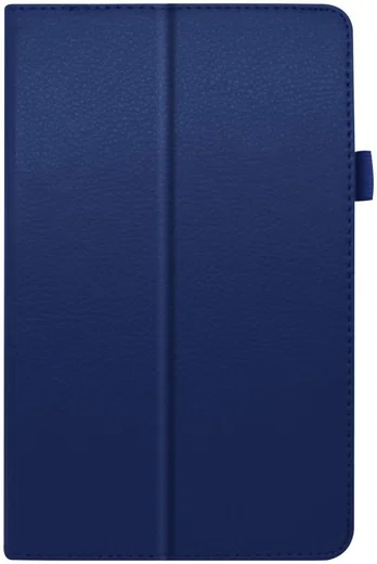 Lenovo Tab M8 Litchi Skin Two-Fold Book Case Hoes Donker Blauw afbeelding 7