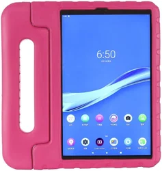 Lenovo Tab M10 Plus / FHD Plus Kinder Tablethoes met Handvat Roze afbeelding