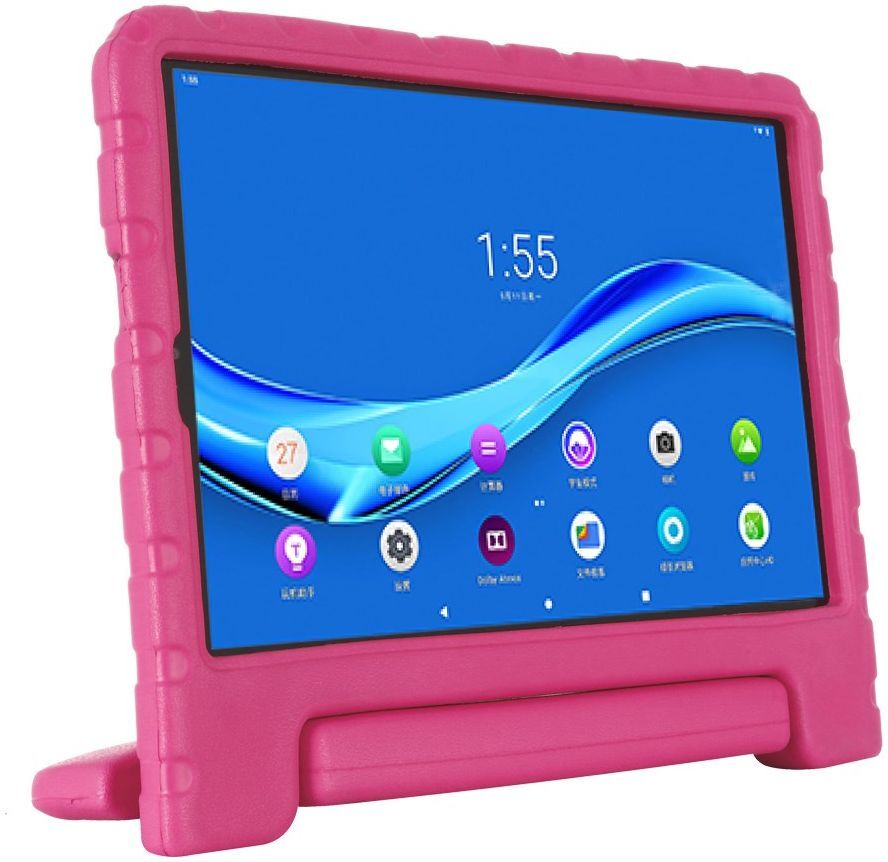 Lenovo Tab M10 Plus / FHD Plus Kinder Tablethoes met Handvat Roze afbeelding 2