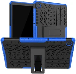 Lenovo Tab M10 Plus / FHD Plus Hoes Robuust Hybride Back Cover Blauw afbeelding