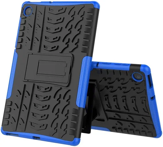 Lenovo Tab M10 Plus / FHD Plus Hoes Robuust Hybride Back Cover Blauw afbeelding 4