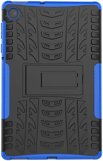 Lenovo Tab M10 Plus / FHD Plus Hoes Robuust Hybride Back Cover Blauw afbeelding 5