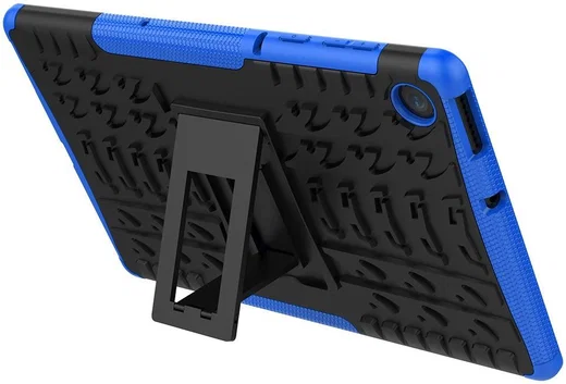 Lenovo Tab M10 Plus / FHD Plus Hoes Robuust Hybride Back Cover Blauw afbeelding 9