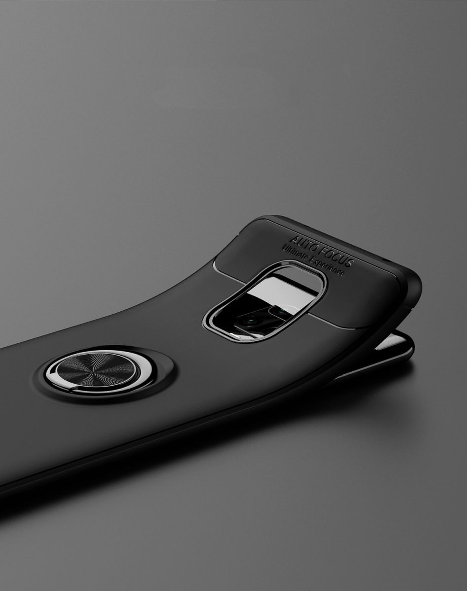 Xiaomi Redmi Note 9S / Note 9 Pro Hoesje met Ring Kickstand Zwart afbeelding 8