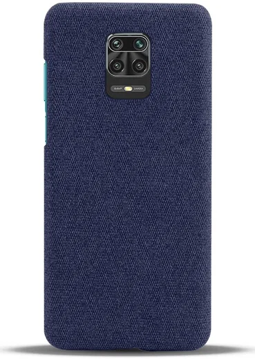 Xiaomi Redmi Note 9S / Note 9 Pro Stoffen Hoesje Back Cover Blauw afbeelding 3