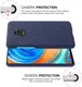 Xiaomi Redmi Note 9S / Note 9 Pro Stoffen Hoesje Back Cover Blauw afbeelding 5