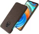 Xiaomi Redmi Note 9S / Note 9 Pro Stoffen Hoesje Back Cover Bruin afbeelding 2