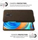 Xiaomi Redmi Note 9S / Note 9 Pro Stoffen Hoesje Back Cover Bruin afbeelding 5
