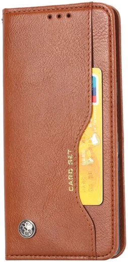 Xiaomi Redmi Note 9S / Note 9 Pro Hoesje Portemonnee Book Case Bruin afbeelding 1