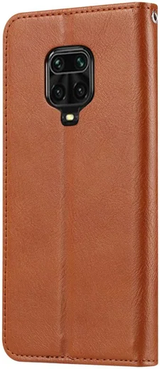 Xiaomi Redmi Note 9S / Note 9 Pro Hoesje Portemonnee Book Case Bruin afbeelding 2
