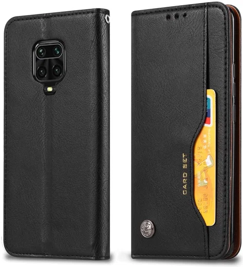 Xiaomi Redmi Note 9S / Note 9 Pro Hoesje Portemonnee Book Case Zwart afbeelding 3