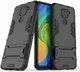 Xiaomi Redmi Note 9 Hybride Hoesje met Kickstand Zwart afbeelding 2