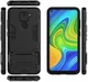 Xiaomi Redmi Note 9 Hybride Hoesje met Kickstand Zwart afbeelding 7