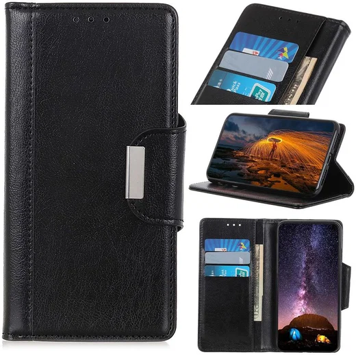 Xiaomi Redmi Note 9S / Note 9 Pro Portemonnee Hoesje Kunstleer Zwart afbeelding 2