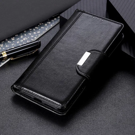 Xiaomi Redmi Note 9S / Note 9 Pro Portemonnee Hoesje Kunstleer Zwart afbeelding 7