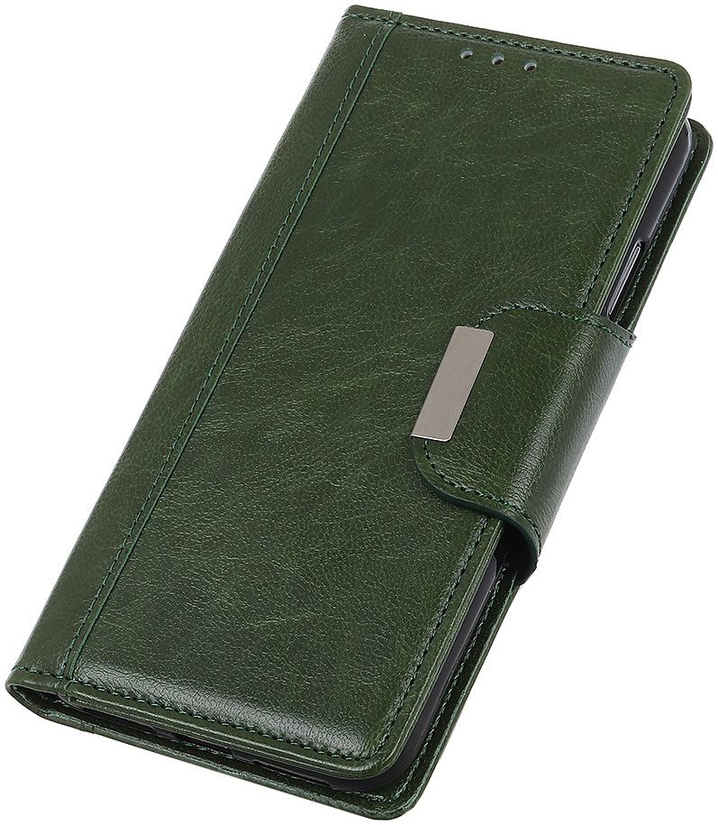 Xiaomi Redmi Note 9 Portemonnee Hoesje Kunstleer Groen afbeelding 5